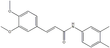 (E)-3-(3,4-dimethoxyphenyl)-N-(3,4-dimethylphenyl)-2-propenamide