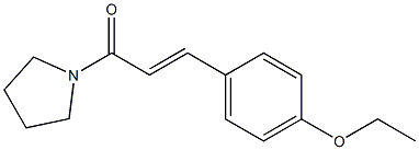 (E)-3-(4-ethoxyphenyl)-1-(1-pyrrolidinyl)-2-propen-1-one Structure