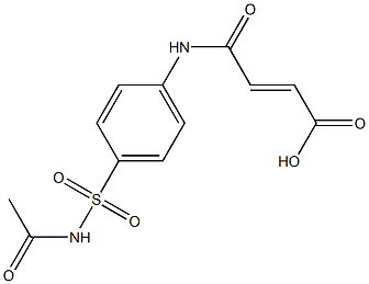 (E)-4-{4-[(acetylamino)sulfonyl]anilino}-4-oxo-2-butenoic acid Structure
