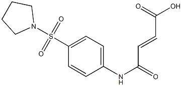 (E)-4-oxo-4-[4-(1-pyrrolidinylsulfonyl)anilino]-2-butenoic acid,,结构式