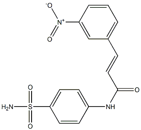 (E)-N-[4-(aminosulfonyl)phenyl]-3-(3-nitrophenyl)-2-propenamide Struktur