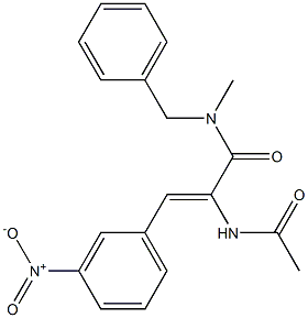 (Z)-2-(acetylamino)-N-benzyl-N-methyl-3-(3-nitrophenyl)-2-propenamide|