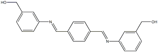 [3-({(E)-[4-({[3-(hydroxymethyl)phenyl]imino}methyl)phenyl]methylidene}amino)phenyl]methanol Structure