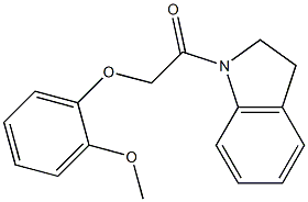 1-(2,3-dihydro-1H-indol-1-yl)-2-(2-methoxyphenoxy)-1-ethanone