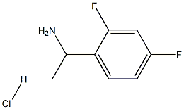 1-(2,4-difluorophenyl)-1-ethanamine hydrochloride,,结构式