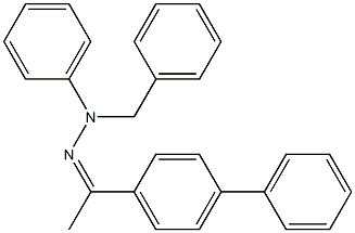 1-[1,1'-biphenyl]-4-yl-1-ethanone N-benzyl-N-phenylhydrazone,,结构式