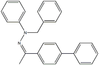 1-[1,1'-biphenyl]-4-yl-1-ethanone N-benzyl-N-phenylhydrazone Structure