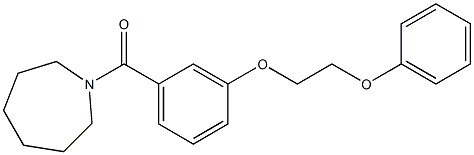 1-azepanyl[3-(2-phenoxyethoxy)phenyl]methanone Structure