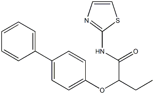 2-([1,1'-biphenyl]-4-yloxy)-N-(1,3-thiazol-2-yl)butanamide