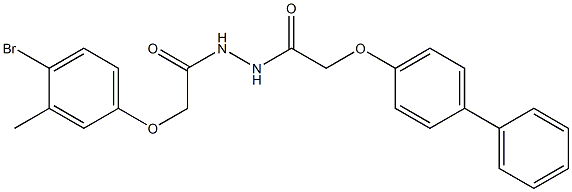 2-([1,1'-biphenyl]-4-yloxy)-N'-[2-(4-bromo-3-methylphenoxy)acetyl]acetohydrazide