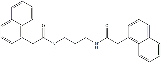 2-(1-naphthyl)-N-(3-{[2-(1-naphthyl)acetyl]amino}propyl)acetamide Structure