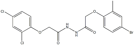  2-(4-bromo-2-methylphenoxy)-N'-[2-(2,4-dichlorophenoxy)acetyl]acetohydrazide