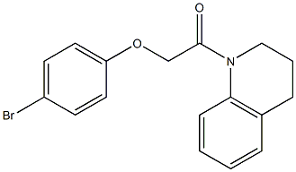 2-(4-bromophenoxy)-1-[3,4-dihydro-1(2H)-quinolinyl]-1-ethanone Struktur