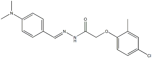 2-(4-chloro-2-methylphenoxy)-N'-{(E)-[4-(dimethylamino)phenyl]methylidene}acetohydrazide Structure