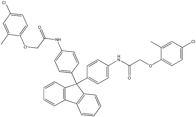 2-(4-chloro-2-methylphenoxy)-N-{4-[9-(4-{[2-(4-chloro-2-methylphenoxy)acetyl]amino}phenyl)-9H-fluoren-9-yl]phenyl}acetamide