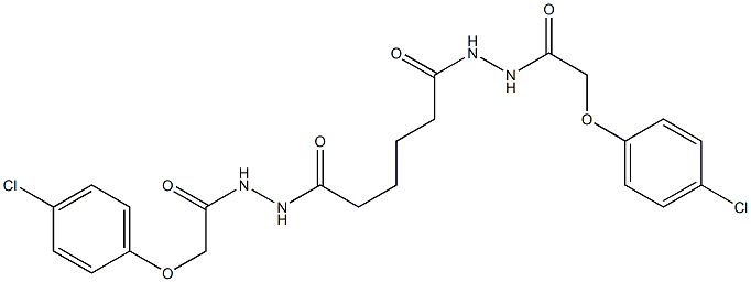  2-(4-chlorophenoxy)-N'-(6-{2-[2-(4-chlorophenoxy)acetyl]hydrazino}-6-oxohexanoyl)acetohydrazide