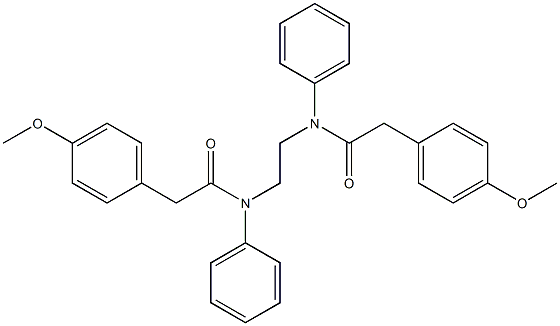  2-(4-methoxyphenyl)-N-(2-{[2-(4-methoxyphenyl)acetyl]anilino}ethyl)-N-phenylacetamide