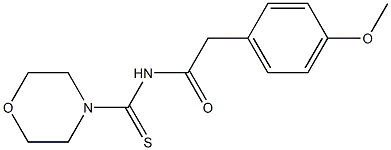 2-(4-methoxyphenyl)-N-(4-morpholinylcarbothioyl)acetamide Structure