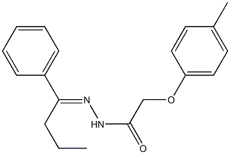 2-(4-methylphenoxy)-N'-[(E)-1-phenylbutylidene]acetohydrazide