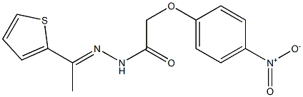 2-(4-nitrophenoxy)-N'-[(E)-1-(2-thienyl)ethylidene]acetohydrazide Struktur