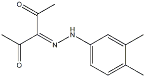 2,3,4-pentanetrione 3-[N-(3,4-dimethylphenyl)hydrazone] Structure