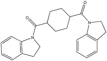 2,3-dihydro-1H-indol-1-yl[4-(2,3-dihydro-1H-indol-1-ylcarbonyl)cyclohexyl]methanone|