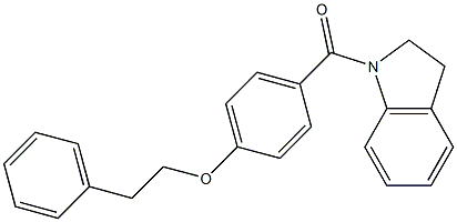 2,3-dihydro-1H-indol-1-yl[4-(phenethyloxy)phenyl]methanone|