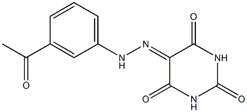 2,4,5,6(1H,3H)-pyrimidinetetrone 5-[N-(3-acetylphenyl)hydrazone]