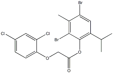  2,4-dibromo-6-isopropyl-3-methylphenyl 2-(2,4-dichlorophenoxy)acetate