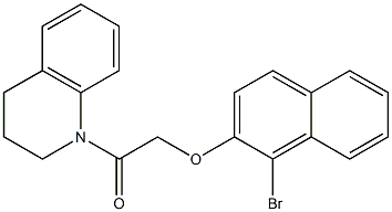 2-[(1-bromo-2-naphthyl)oxy]-1-[3,4-dihydro-1(2H)-quinolinyl]-1-ethanone|