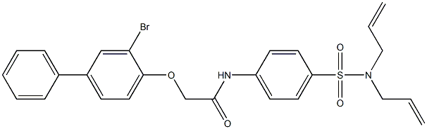 2-[(3-bromo[1,1'-biphenyl]-4-yl)oxy]-N-{4-[(diallylamino)sulfonyl]phenyl}acetamide