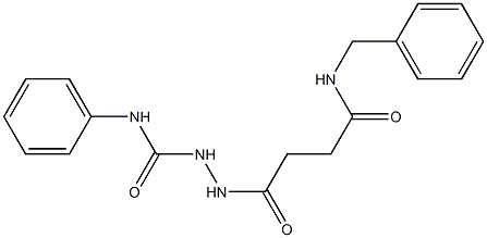 2-[4-(benzylamino)-4-oxobutanoyl]-N-phenyl-1-hydrazinecarboxamide Structure