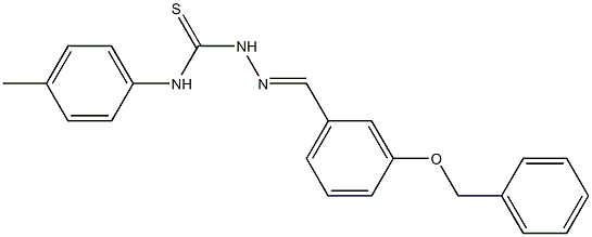  2-{(E)-[3-(benzyloxy)phenyl]methylidene}-N-(4-methylphenyl)-1-hydrazinecarbothioamide