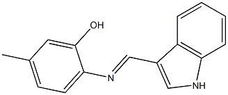  2-{[(E)-1H-indol-3-ylmethylidene]amino}-5-methylphenol