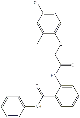 2-{[2-(4-chloro-2-methylphenoxy)acetyl]amino}-N-phenylbenzamide