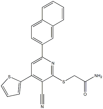 2-{[3-cyano-6-(2-naphthyl)-4-(2-thienyl)-2-pyridinyl]sulfanyl}acetamide