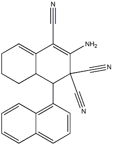 2-amino-4-(1-naphthyl)-4a,5,6,7-tetrahydro-1,3,3(4H)-naphthalenetricarbonitrile