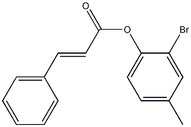 2-bromo-4-methylphenyl (E)-3-phenyl-2-propenoate,,结构式