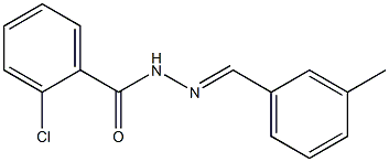 2-chloro-N'-[(E)-(3-methylphenyl)methylidene]benzohydrazide|