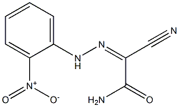 2-cyano-2-[(Z)-2-(2-nitrophenyl)hydrazono]acetamide Structure