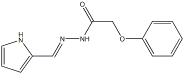 2-phenoxy-N'-[(E)-1H-pyrrol-2-ylmethylidene]acetohydrazide Structure