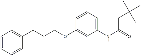 3,3-dimethyl-N-[3-(3-phenylpropoxy)phenyl]butanamide