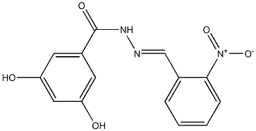 3,5-dihydroxy-N'-[(E)-(2-nitrophenyl)methylidene]benzohydrazide