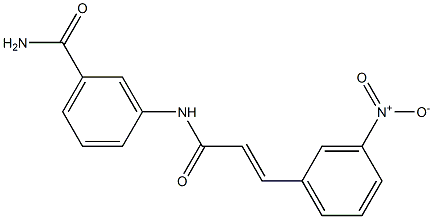 3-{[(E)-3-(3-nitrophenyl)-2-propenoyl]amino}benzamide Structure