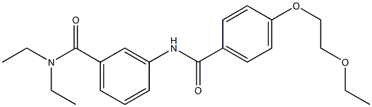  3-{[4-(2-ethoxyethoxy)benzoyl]amino}-N,N-diethylbenzamide