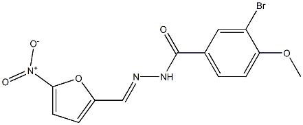 3-bromo-4-methoxy-N'-[(E)-(5-nitro-2-furyl)methylidene]benzohydrazide