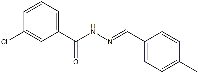 3-chloro-N'-[(E)-(4-methylphenyl)methylidene]benzohydrazide