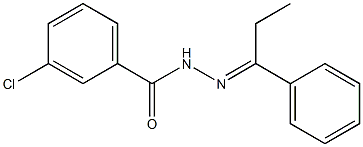 3-chloro-N'-[(E)-1-phenylpropylidene]benzohydrazide