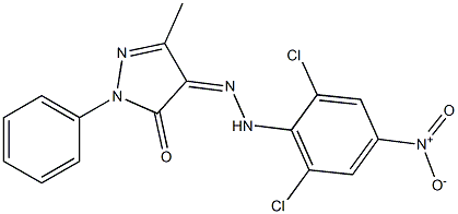 3-methyl-1-phenyl-1H-pyrazole-4,5-dione 4-[N-(2,6-dichloro-4-nitrophenyl)hydrazone]