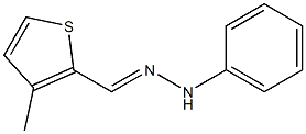 3-methyl-2-thiophenecarbaldehyde N-phenylhydrazone Structure